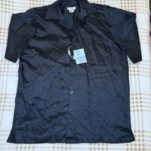 Daniel Ellissa Black Linen Size 2XL Button Up